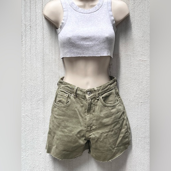 stradivarius Pants - STRADIVARIUS Bermuda Denim Shorts